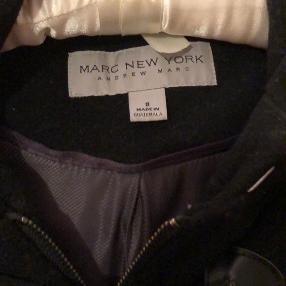 Marc New York wool jacket with fur collar size 8 - Picture 2 of 4